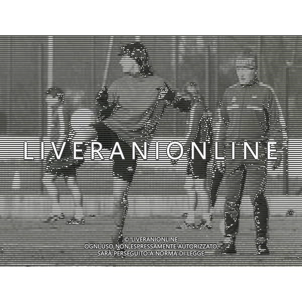 RETROSPETTIVA GIUSEPPE GIANNINI CALCIATORE NELLA FOTO GIUSEPPE GIANNINI AG ALDO LIVERANI SAS