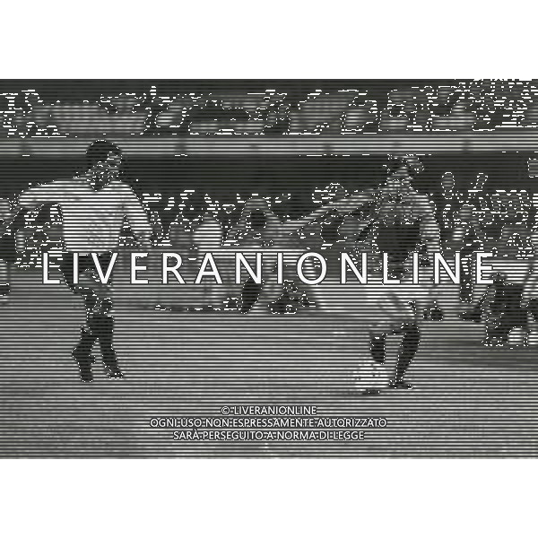 RETROSPETTIVA GIUSEPPE GIANNINI CALCIATORE NELLA FOTO GIUSEPPE GIANNINI CON LA MAGLIA DELLA NAZIONALE ITALIANA AG ALDO LIVERANI SAS