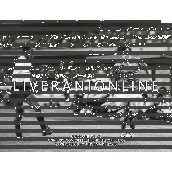 RETROSPETTIVA GIUSEPPE GIANNINI CALCIATORE NELLA FOTO GIUSEPPE GIANNINI CON LA MAGLIA DELLA NAZIONALE ITALIANA AG ALDO LIVERANI SAS