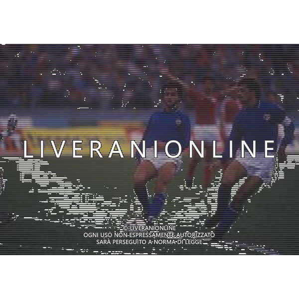 RETROSPETTIVA GIUSEPPE GIANNINI CALCIATORE NELLA FOTO GIUSEPPE GIANNINI CON LA MAGLIA DELLA NAZIONALE ITALIANA AG ALDO LIVERANI SAS