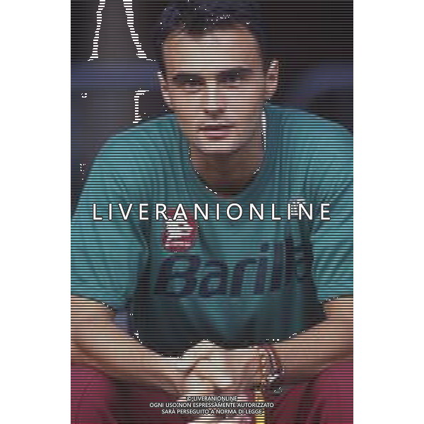 RETROSPETTIVA GIUSEPPE GIANNINI CALCIATORE NELLA FOTO GIUSEPPE GIANNINI CON LA MAGLIA DELLA ROMA CALCIO AG ALDO LIVERANI SAS