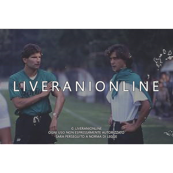 RETROSPETTIVA GIUSEPPE GIANNINI CALCIATORE NELLA FOTO GIUSEPPE GIANNINI CON ANTONIO COMI ALLENAMENTO ROMA CALCIO AG ALDO LIVERANI SAS