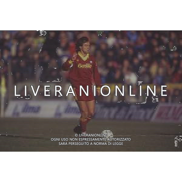 RETROSPETTIVA GIUSEPPE GIANNINI CALCIATORE NELLA FOTO GIUSEPPE GIANNINI CON LA MAGLIA DELLA ROMA CALCIO AG ALDO LIVERANI SAS