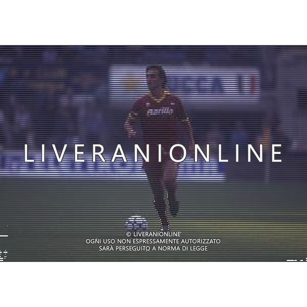 RETROSPETTIVA GIUSEPPE GIANNINI CALCIATORE NELLA FOTO GIUSEPPE GIANNINI CON LA MAGLIA DELLA ROMA CALCIO AG ALDO LIVERANI SAS