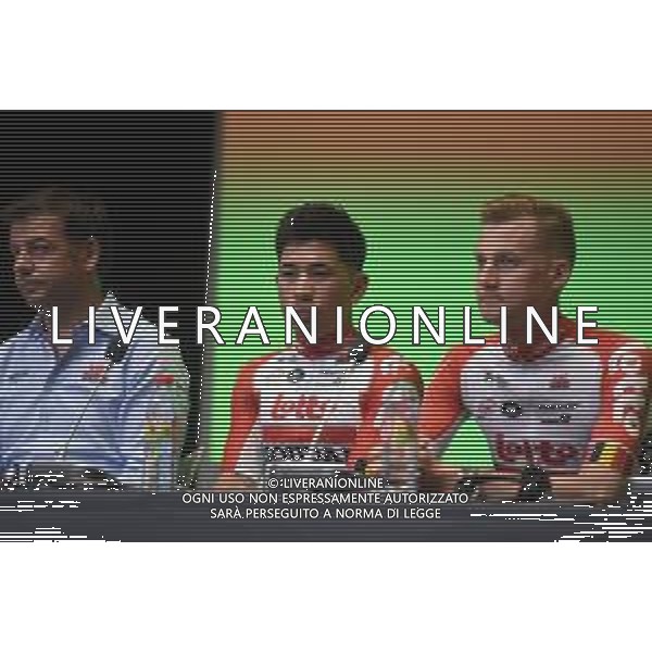 04-07-2019 Conferenze Stampa Vigilia 2 Tour De France 2019; 2019, Lotto - Soudal; Ewan, Caleb; Wellens, Tim; Bruxelles Expo; ©SIROTTI / AGENZIA ALDO LIVERANI SAS