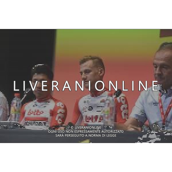 04-07-2019 Conferenze Stampa Vigilia 2 Tour De France 2019; 2019, Lotto - Soudal; Ewan, Caleb; Wellens, Tim; Bruxelles Expo; ©SIROTTI / AGENZIA ALDO LIVERANI SAS