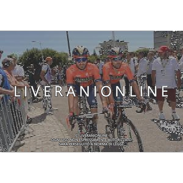10-07-2019 Tour De France; Tappa 05 Saint Die De Vosges - Colmar; 2019, Bahrain - Merida; Caruso, Damiano; Colbrelli, Sonny; Saint Die De Vosges; © SIROTTI / AGENZIA ALDO LIVERANI SAS