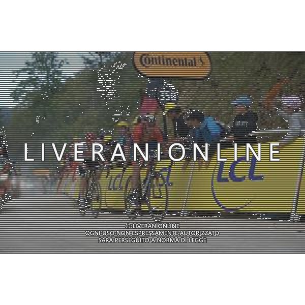 11-07-2019 Tour De France; Tappa 06 Mulhouse - La Planche Des Belles Filles; 2019, Bahrain - Merida; 2019, Trek - Segafredo; Teuns, Dylan; Ciccone, Giulio; La Planche Des Belles Filles; ©SIROTTI / AGENZIA ALDO LIVERANI SAS