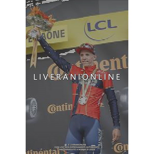 11-07-2019 Tour De France; Tappa 06 Mulhouse - La Planche Des Belles Filles; 2019, Bahrain - Merida; Teuns, Dylan; La Planche Des Belles Filles; ©SIROTTI / AGENZIA ALDO LIVERANI SAS