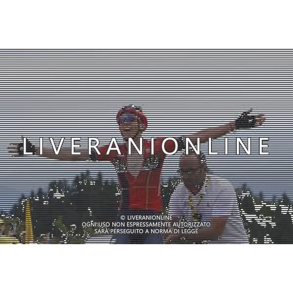 11-07-2019 Tour De France; Tappa 06 Mulhouse - La Planche Des Belles Filles; 2019, Bahrain - Merida; Teuns, Dylan; Boury, Stephane; La Planche Des Belles Filles; ©SIROTTI / AGENZIA ALDO LIVERANI SAS