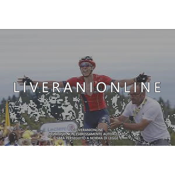 11-07-2019 Tour De France; Tappa 06 Mulhouse - La Planche Des Belles Filles; 2019, Bahrain - Merida; Teuns, Dylan; La Planche Des Belles Filles; ©SIROTTI / AGENZIA ALDO LIVERANI SAS