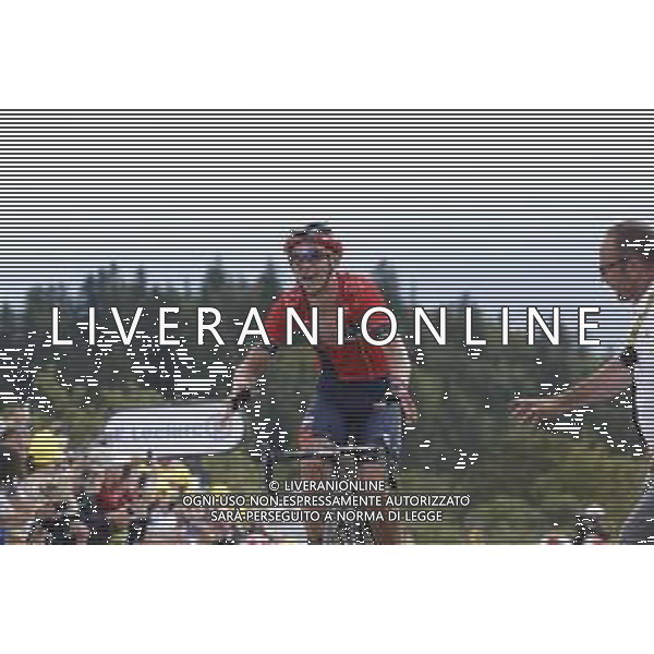 11-07-2019 Tour De France; Tappa 06 Mulhouse - La Planche Des Belles Filles; 2019, Bahrain - Merida; Teuns, Dylan; La Planche Des Belles Filles; ©SIROTTI / AGENZIA ALDO LIVERANI SAS