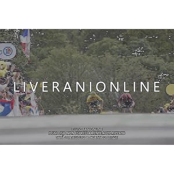 11-07-2019 Tour De France; Tappa 06 Mulhouse - La Planche Des Belles Filles; 2019, Deceunick - Quickstep; 2019, Team Ineos; Alaphilippe, Julian; Geraint, Thomas; La Planche Des Belles Filles; ©SIROTTI / AGENZIA ALDO LIVERANI SAS