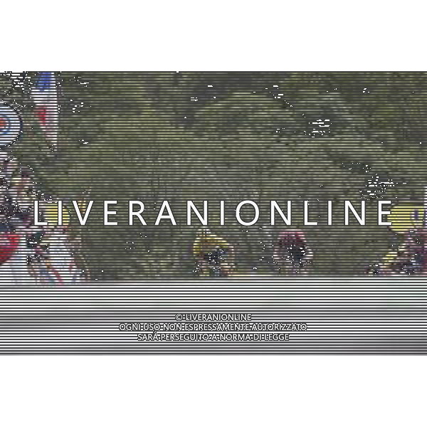 11-07-2019 Tour De France; Tappa 06 Mulhouse - La Planche Des Belles Filles; 2019, Deceunick - Quickstep; 2019, Team Ineos; Alaphilippe, Julian; Geraint, Thomas; La Planche Des Belles Filles; ©SIROTTI / AGENZIA ALDO LIVERANI SAS