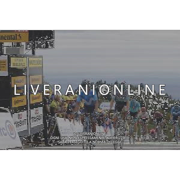 11-07-2019 Tour De France; Tappa 06 Mulhouse - La Planche Des Belles Filles; 2019, Movistar; 2019, Bora - Hansgrohe; Quintana Rojas Nairo, Alexander; Buchmann, Emanuel; La Planche Des Belles Filles; ©SIROTTI / AGENZIA ALDO LIVERANI SAS