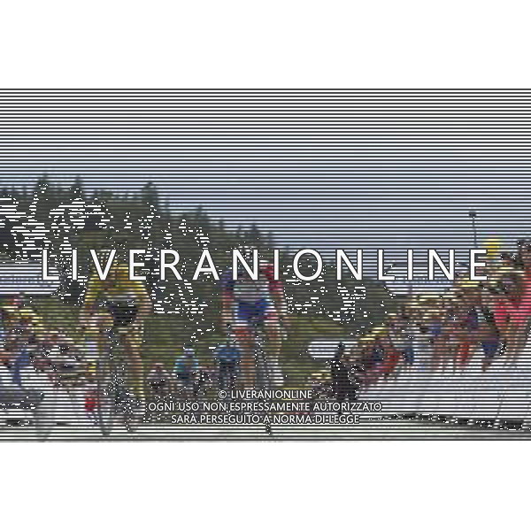 11-07-2019 Tour De France; Tappa 06 Mulhouse - La Planche Des Belles Filles; 2019, Deceunick - Quickstep; 2019, Groupama - Fdj; Alaphilippe, Julian; Pinot, Thibaut; La Planche Des Belles Filles; ©SIROTTI / AGENZIA ALDO LIVERANI SAS