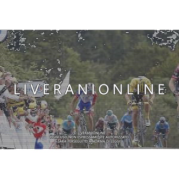 11-07-2019 Tour De France; Tappa 06 Mulhouse - La Planche Des Belles Filles; 2019, Deceunick - Quickstep; 2019, Groupama - Fdj; Alaphilippe, Julian; Pinot, Thibaut; La Planche Des Belles Filles; ©SIROTTI / AGENZIA ALDO LIVERANI SAS