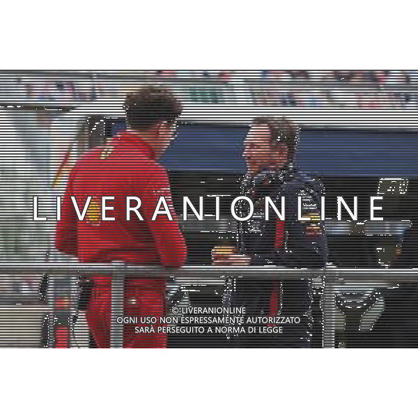 (L to R): Mattia Binotto (ITA) Ferrari Team Principal with Christian Horner (GBR) Red Bull Racing Team Principal. 13.07.2019. Formula 1 World Championship, Rd 10, British Grand Prix, Silverstone, England, Qualifying Day. / AGENZIA ALDO LIVERANI SAS - ITALY ONLY EDITORIAL USE ONLY