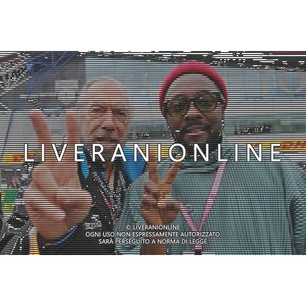 John Paul DeJoria (USA) ROK Group Co-Founder - Williams Racing guest with will.i.am (USA) Black Eyed Peas. 13.07.2019. Formula 1 World Championship, Rd 10, British Grand Prix, Silverstone, England, Qualifying Day. / AGENZIA ALDO LIVERANI SAS - ITALY ONLY EDITORIAL USE ONLY