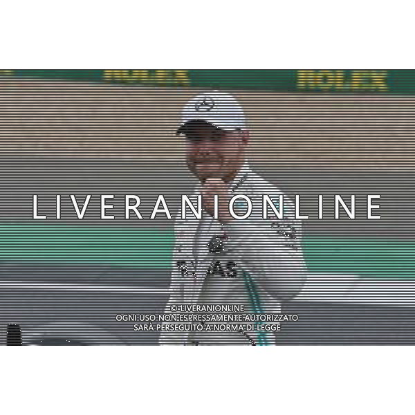 Valtteri Bottas (FIN) Mercedes AMG F1 celebrates his pole position in qualifying parc ferme. 13.07.2019. Formula 1 World Championship, Rd 10, British Grand Prix, Silverstone, England, Qualifying Day. / AGENZIA ALDO LIVERANI SAS - ITALY ONLY EDITORIAL USE ONLY