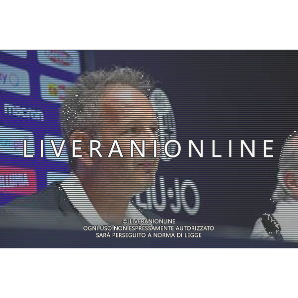 CONFERENZA STAMPA DELL\'ALLENATORE DEL BOLOGNA SINISA MIHAJLOVIC PER ANNUNCIARE CHE DOVRA\' FERMARSI PER CURARE LA LAUCEMIA A CASTELDEBOLE 13.07.2019 © OPTIMAFOTO / AGENZIA ALDO LIVERANI SAS