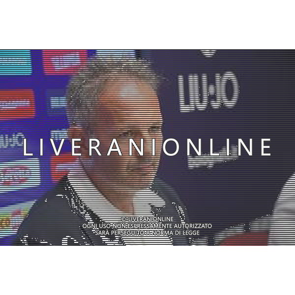 CONFERENZA STAMPA DELL\'ALLENATORE DEL BOLOGNA SINISA MIHAJLOVIC PER ANNUNCIARE CHE DOVRA\' FERMARSI PER CURARE LA LAUCEMIA A CASTELDEBOLE 13.07.2019 © OPTIMAFOTO / AGENZIA ALDO LIVERANI SAS