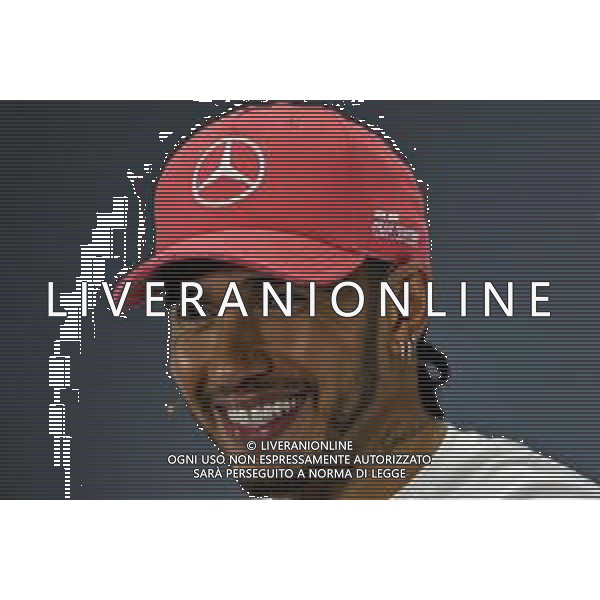 Race winner Lewis Hamilton (GBR) Mercedes AMG F1 in the post race FIA Press Conference. 14.07.2019. Formula 1 World Championship, Rd 10, British Grand Prix, Silverstone, England, Race Day. AG ALDO LIVERANI SAS-ONLY ITALY