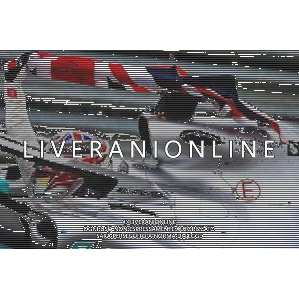 Race winner Lewis Hamilton (GBR) Mercedes AMG F1 W10 celebrates in parc ferme. 14.07.2019. Formula 1 World Championship, Rd 10, British Grand Prix, Silverstone, England, Race Day. AG ALDO LIVERANI SAS-ONLY ITALY