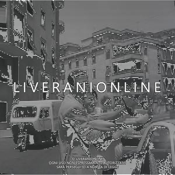 RETROSPETTIVA NICOLA PIETRANGELI TENNISTA NELLA FOTO NICOLA PIETRANGELI NELL\'ANNO 1950 A ROMA CON LA MOGLIE SUSANNA ARTERO AG ALDO LIVERANI SAS