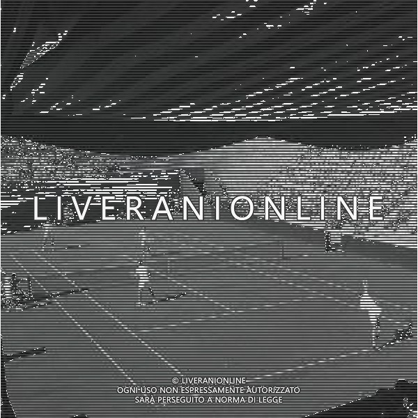 RETROSPETTIVA NICOLA PIETRANGELI TENNISTA NELLA FOTO NICOLA PIETRANGELI ANNI 1950-60 CON IL TENNISTA ORLANDO SIROLA AG ALDO LIVERANI SAS 