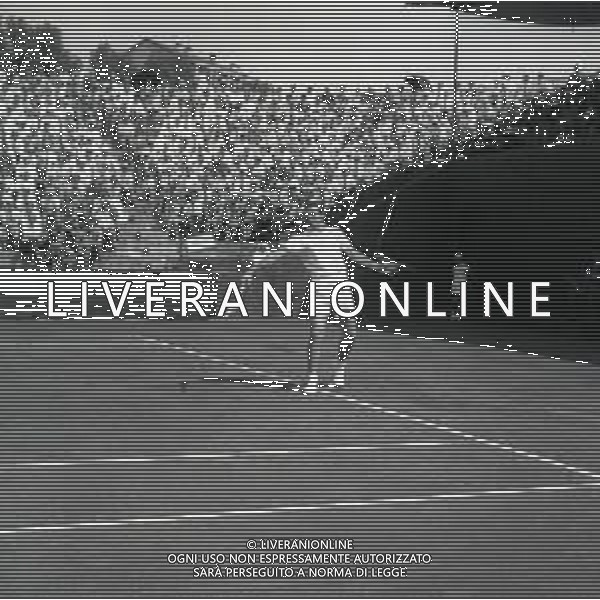 RETROSPETTIVA NICOLA PIETRANGELI TENNISTA NELLA FOTO NICOLA PIETRANGELI ANNI 1950-60 CON IL TENNISTA ORLANDO SIROLA AG ALDO LIVERANI SAS 