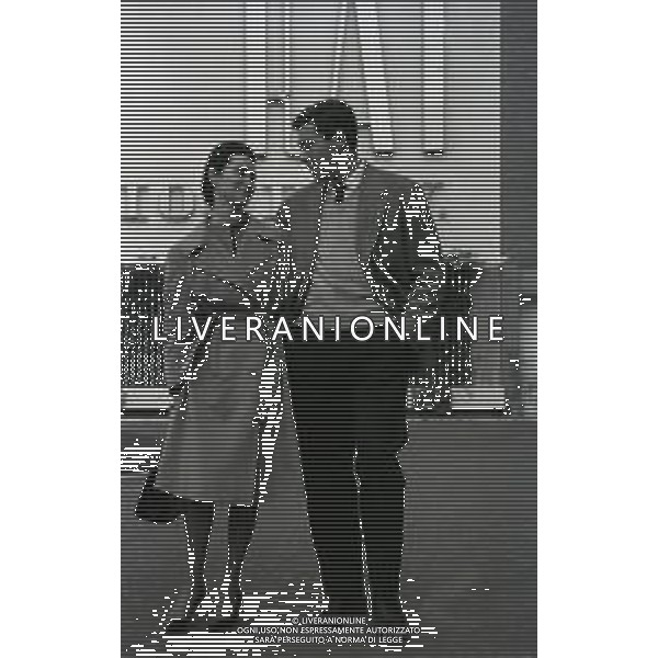 RETROSPETTIVA NICOLA PIETRANGELI TENNISTA NELLA FOTO NICOLA PIETRANGELI CON LA MOGLIE MOGLIE SUSANNA ARTERO AG ALDO LIVERANI SAS 