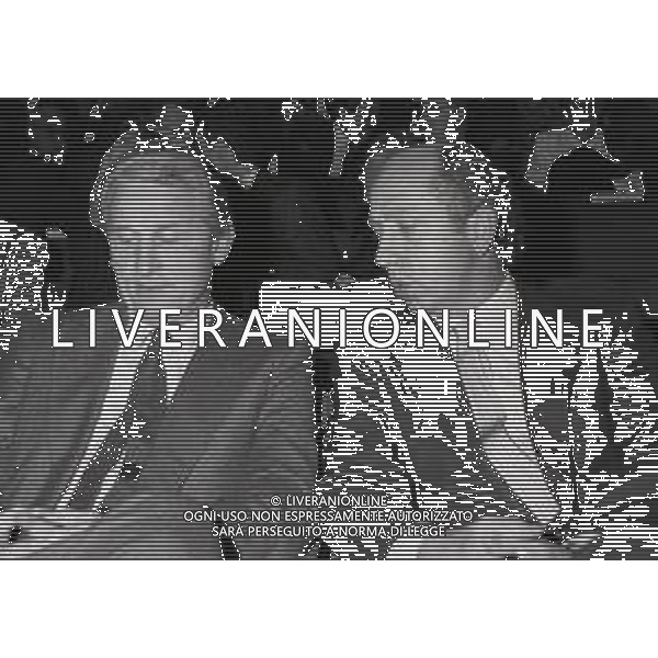 RETROSPETTIVA OTTAVIO BIANCHIALLENATORE  NELLA FOTO GIOVANNI TRAPATTONI CON OTTAVIO BIANCHI NEL 1990-1991 AG ALDO LIVERANI SAS 