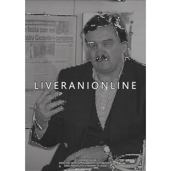 1994 MILANO REDAZIONE DELLA GAZZETTA DELLO SPORT INCONTRO CON JULIO VELASCO ARRIGO SACCHI E RATKO RUDIC NELLA FOTO RATKO RUDIC AG ALDO LIVERANI SAS