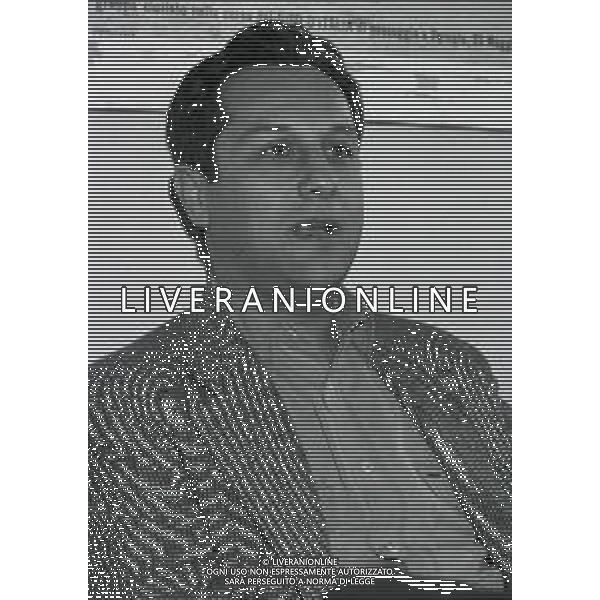 1994 MILANO REDAZIONE DELLA GAZZETTA DELLO SPORT INCONTRO CON JULIO VELASCO ARRIGO SACCHI E RATKO RUDIC NELLA FOTO JULIO VELASCO AG ALDO LIVERANI SAS