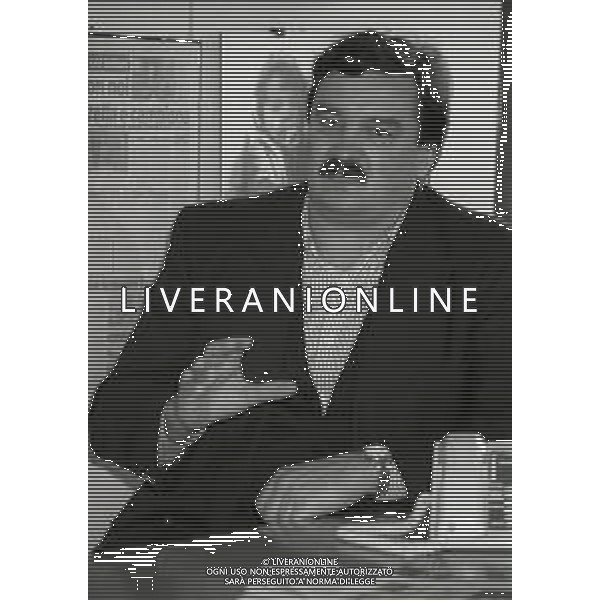 1994 MILANO REDAZIONE DELLA GAZZETTA DELLO SPORT INCONTRO CON JULIO VELASCO ARRIGO SACCHI E RATKO RUDIC NELLA FOTO RATKO RUDIC AG ALDO LIVERANI SAS