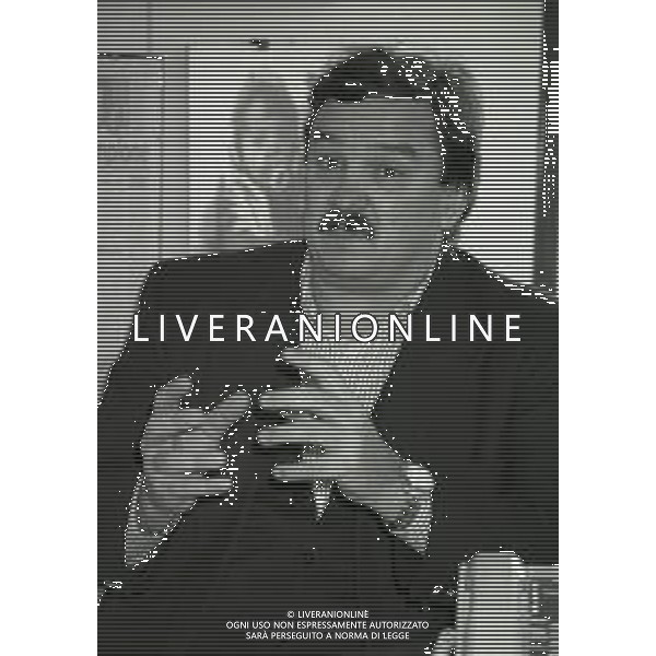 1994 MILANO REDAZIONE DELLA GAZZETTA DELLO SPORT INCONTRO CON JULIO VELASCO ARRIGO SACCHI E RATKO RUDIC NELLA FOTO RATKO RUDIC AG ALDO LIVERANI SAS