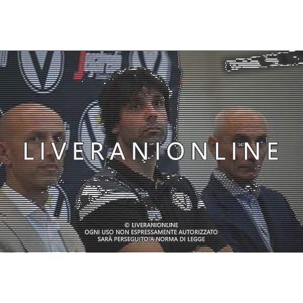 Presentazione di Milos TEODOSIC, nuovo acquisto della Virtus Basket Bologna 17.07.2019 nella foto con Luca Baraldi, Amministratore Delegato, e Paolo Ronci ©OPTIMAFOTO / AGENZIA ALDO LIVERANI SAS