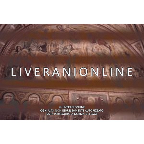 Tuscania (nota come Toscanella fino al 1911 è un comune italiano della provincia di Viterbo nel Lazio dista dal capoluogo circa 24 km. NELLA FOTO INTERNO DELLA BASILICA DI SAN PIETRO AG ALDO LIVERANI SAS