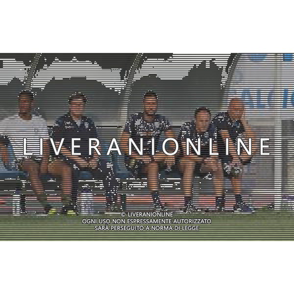 L\'allenatore eugenio carini in Panchina Brescia Calcio . Amichevole Brescia Calcio vs rappresentativa Vallecamonica . Darfo 17 luglio 2019.ph Fotolive Venezia\Zurru / AGENZIA ALDO LIVERANI SAS