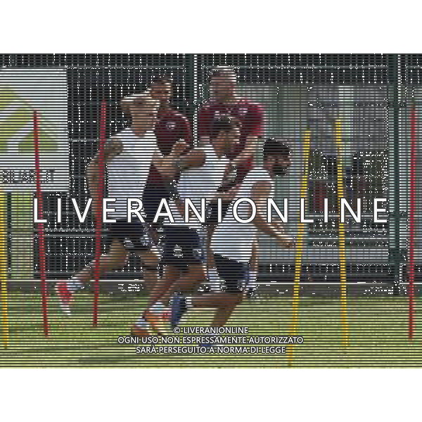 IMOLA 18 07 2019 IMOLESE CALCIO SERIE C PRIMO ALLENAMENTO NELLA FOTO DA SINISTRA FILIPPO ARTIOLI FILIPPO BOCCARDI E LUCA BELCASTRO © SANNA / AGENZIA ALDO LIVERANI SAS
