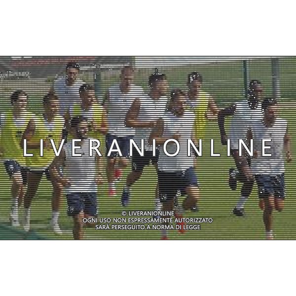 IMOLA 19 07 2019 IMOLESE CALCIO SECONDO ALLENAMENTO NELLA FOTO RAGAZZI CONFERMATI IN PRIMO PIANO BELCASTRO LUCA CHECCHI LORENZO E BOCCARDI FILIPPO FOTO GIANNI SANNA-AG ALDO LIVERANI SAS