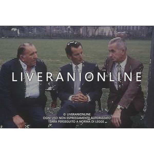 EDOARDO AGNELLI - Retrospettiva Nella foto con Cestmír Vycpalek e Remo Giordanetti vicepresidente Juventus nel 1986-1987 ©Archivio / AGENZIA ALDO LIVERANI SAS