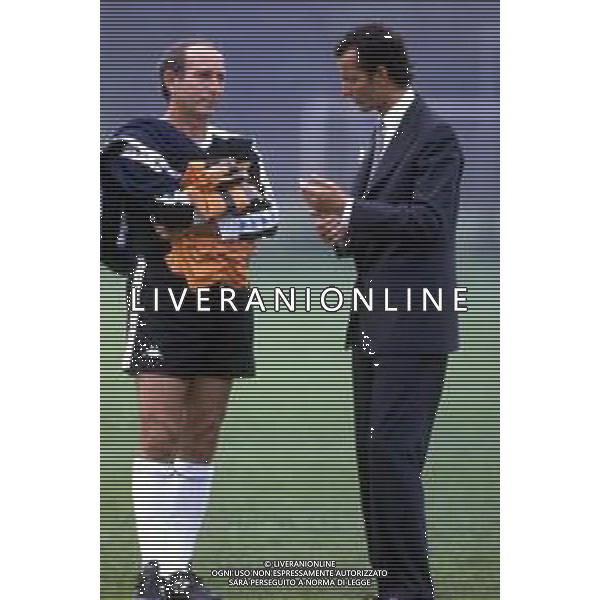 EDOARDO AGNELLI - Retrospettiva Nella foto con l\'allenatore della Juventus Rino Marchesi nel 1986-1987 ©Archivio / AGENZIA ALDO LIVERANI SAS
