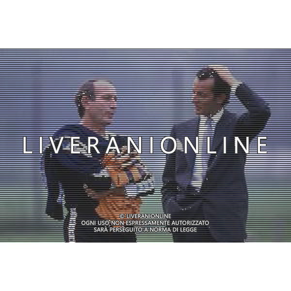 EDOARDO AGNELLI - Retrospettiva Nella foto con l\'allenatore della Juventus Rino Marchesi nel 1986-1987 ©Archivio / AGENZIA ALDO LIVERANI SAS