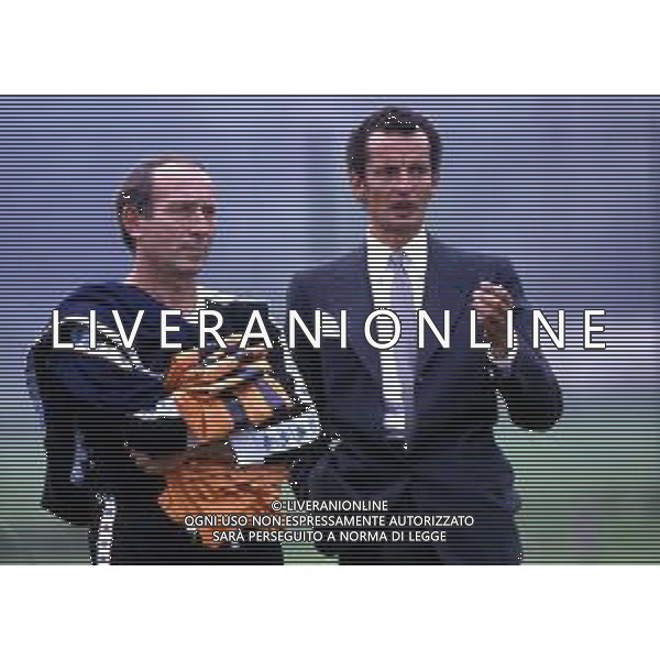 EDOARDO AGNELLI - Retrospettiva Nella foto con l\'allenatore della Juventus Rino Marchesi nel 1986-1987 ©Archivio / AGENZIA ALDO LIVERANI SAS