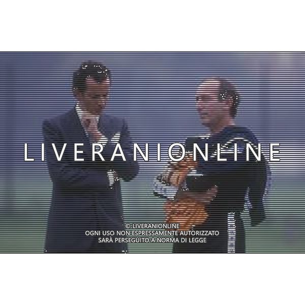 EDOARDO AGNELLI - Retrospettiva Nella foto con l\'allenatore della Juventus Rino Marchesi nel 1986-1987 ©Archivio / AGENZIA ALDO LIVERANI SAS