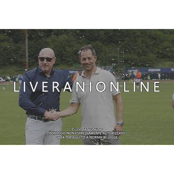 SPAL - PORDENONE Amichevole Precampionato Tarvisio 21.07.2019 Nella foto Simone Colombarini con Mauro Lovisa, presidente del Pordenone ©PG / AGENZIA ALDO LIVERANI SAS