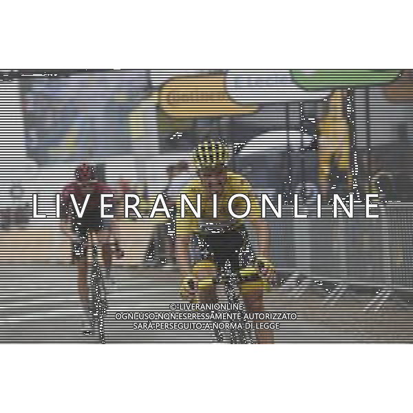 21-07-2019 Tour De France; Tappa 15 Limoux - Prat D\'albis; 2019, Deceunick - Quickstep; Alaphilippe, Julian; Prat D\'albis; ©SIROTTI / AGENZIA ALDO LIVERANI SAS