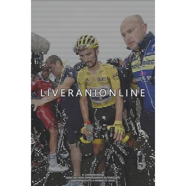 21-07-2019 Tour De France; Tappa 15 Limoux - Prat D\'albis; 2019, Deceunick - Quickstep; Alaphilippe, Julian; Prat D\'albis; © SIROTTI / AGENZIA ALDO LIVERANI SAS